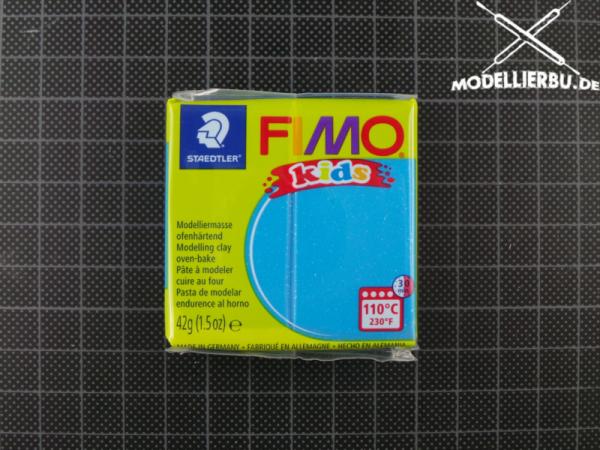 FIMO Kids 42 g glitter blau (312)